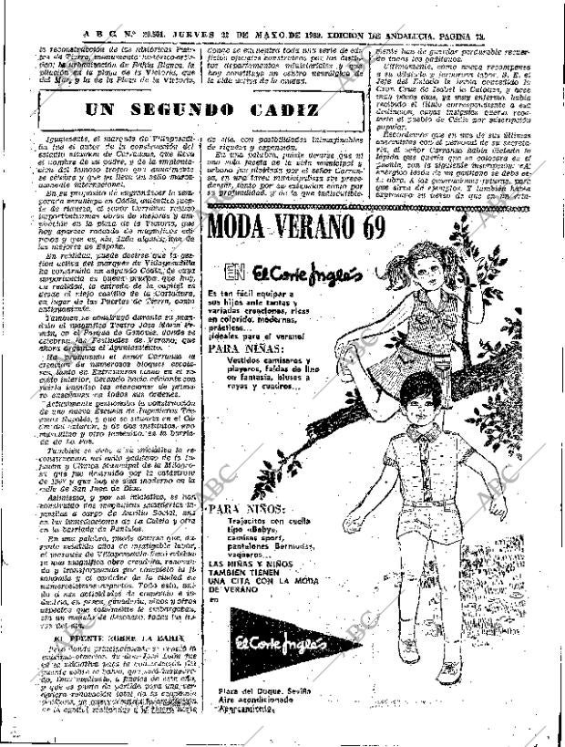 ABC SEVILLA 22-05-1969 página 73