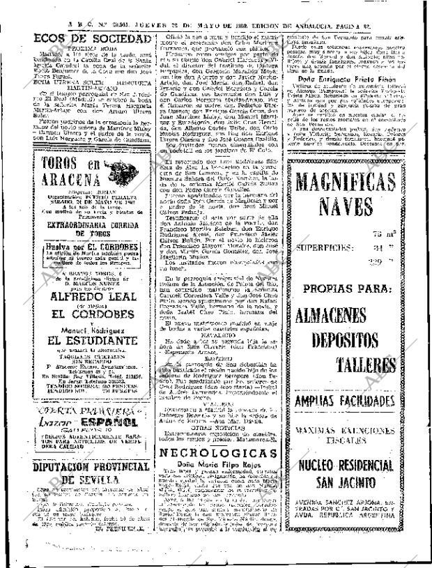 ABC SEVILLA 22-05-1969 página 82