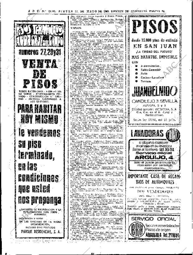 ABC SEVILLA 22-05-1969 página 98