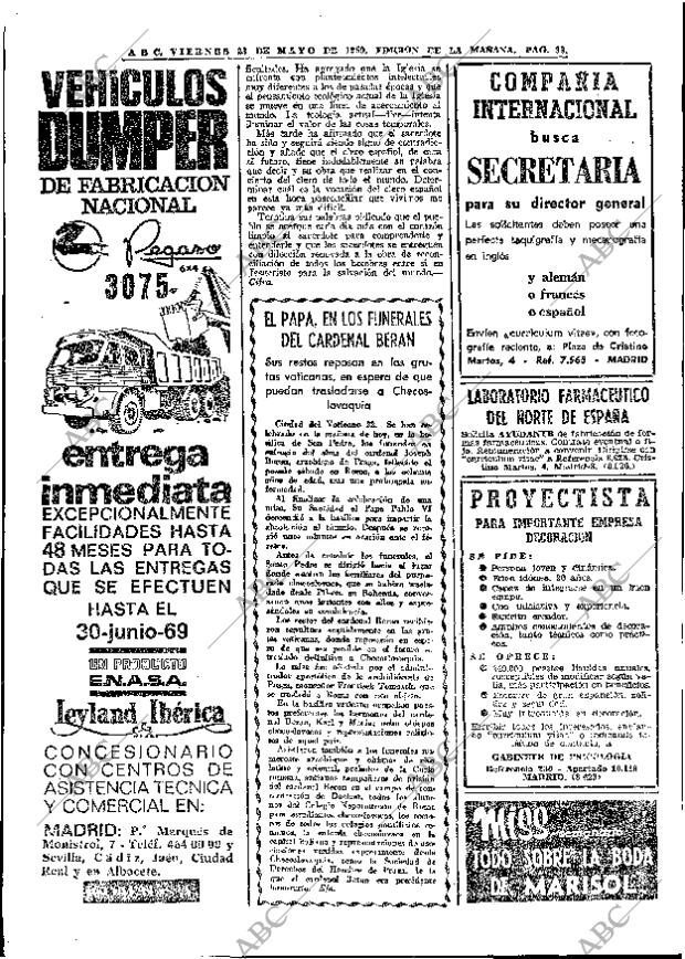 ABC MADRID 23-05-1969 página 56