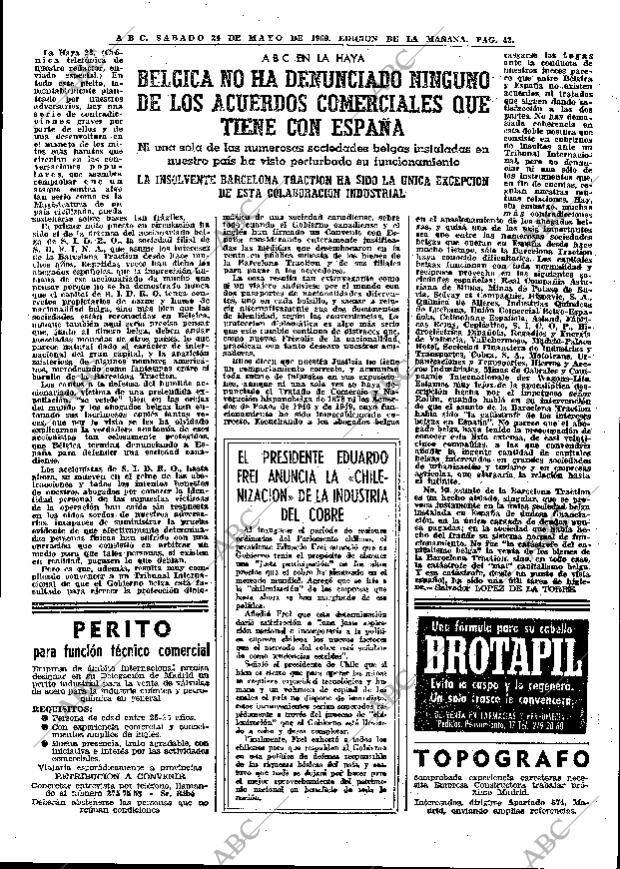 ABC MADRID 24-05-1969 página 73