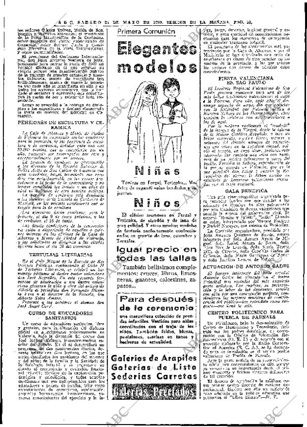 ABC MADRID 24-05-1969 página 88