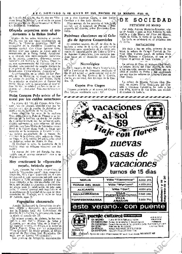 ABC MADRID 25-05-1969 página 51