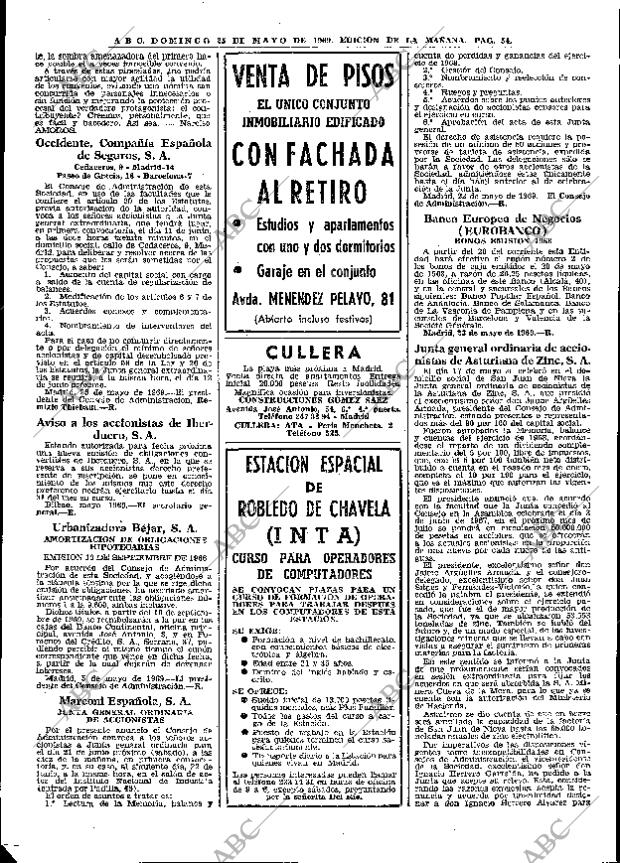 ABC MADRID 25-05-1969 página 64
