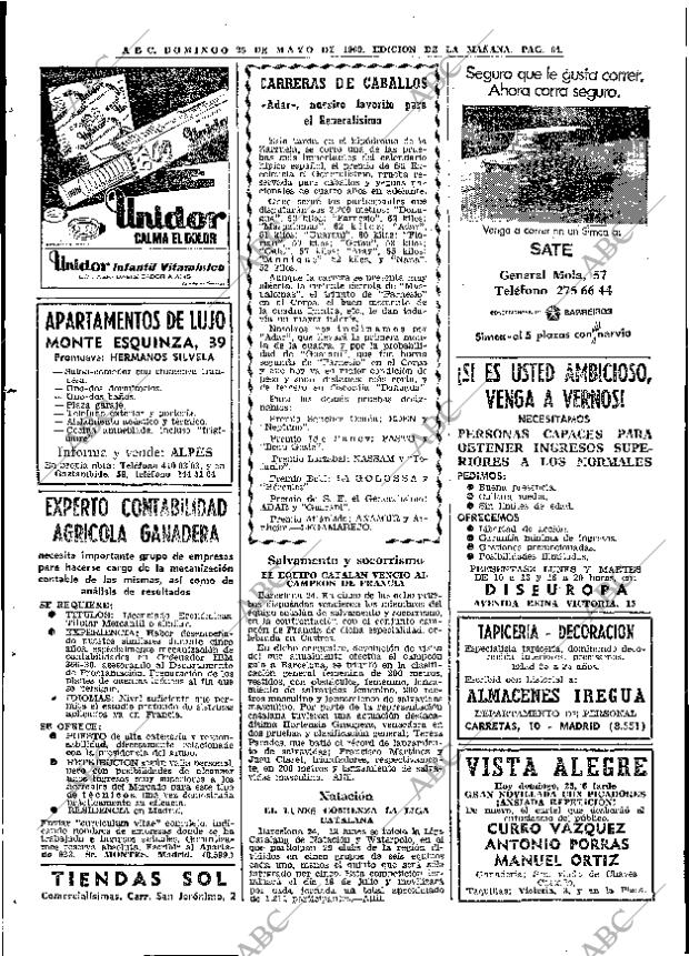 ABC MADRID 25-05-1969 página 74