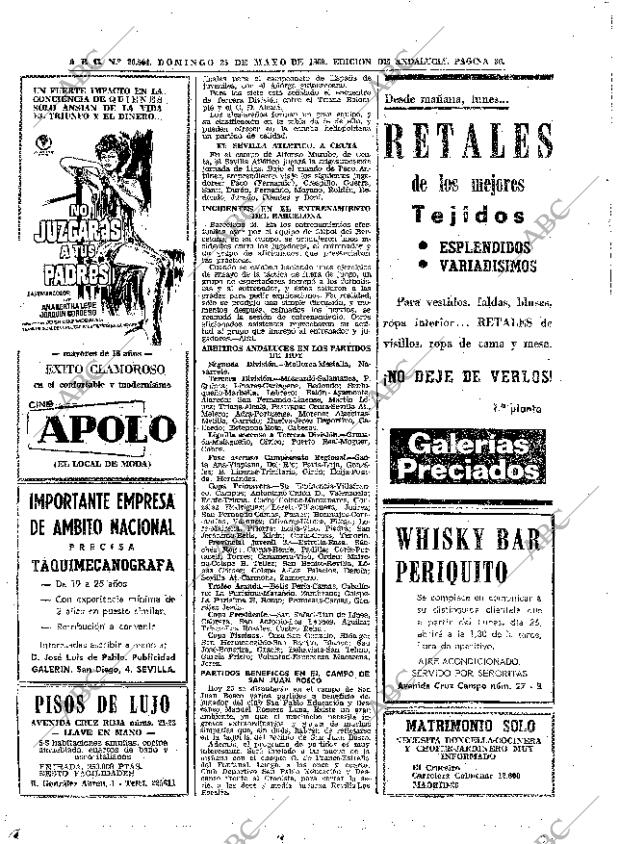 ABC SEVILLA 25-05-1969 página 86