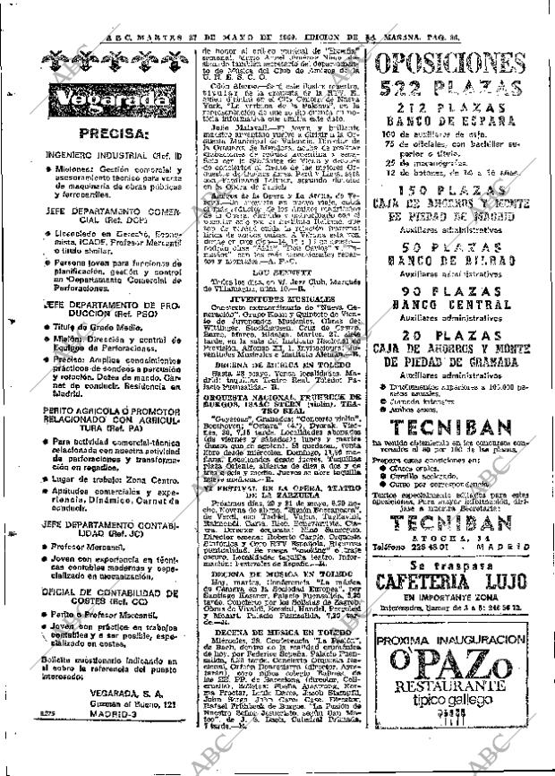 ABC MADRID 27-05-1969 página 108