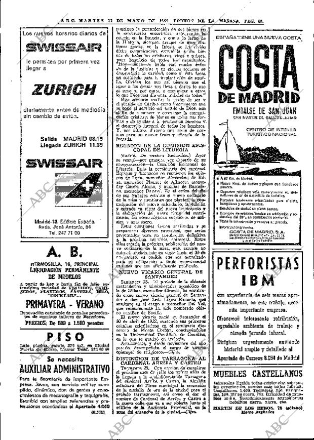 ABC MADRID 27-05-1969 página 62