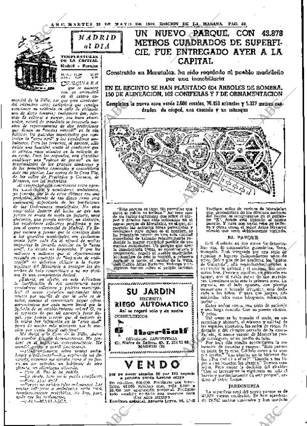 ABC MADRID 27-05-1969 página 71