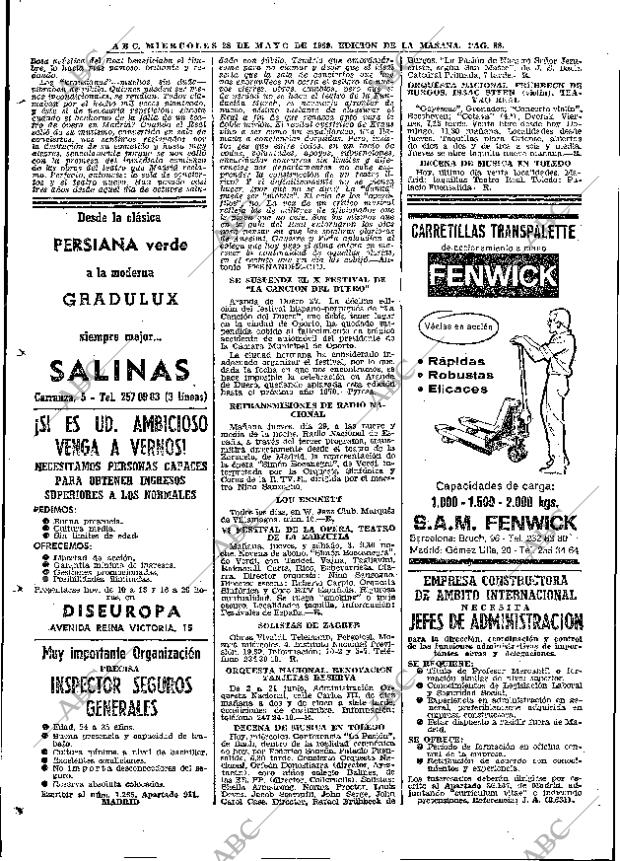 ABC MADRID 28-05-1969 página 114