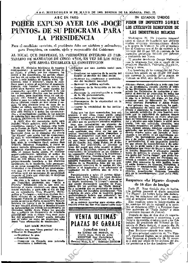 ABC MADRID 28-05-1969 página 63