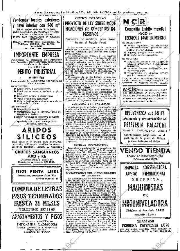 ABC MADRID 28-05-1969 página 66