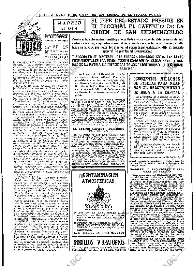 ABC MADRID 29-05-1969 página 69