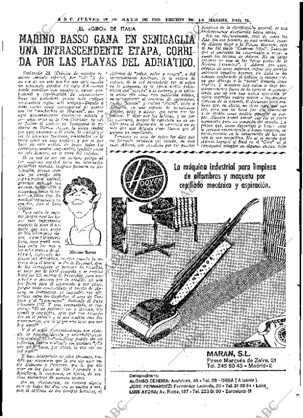 ABC MADRID 29-05-1969 página 89