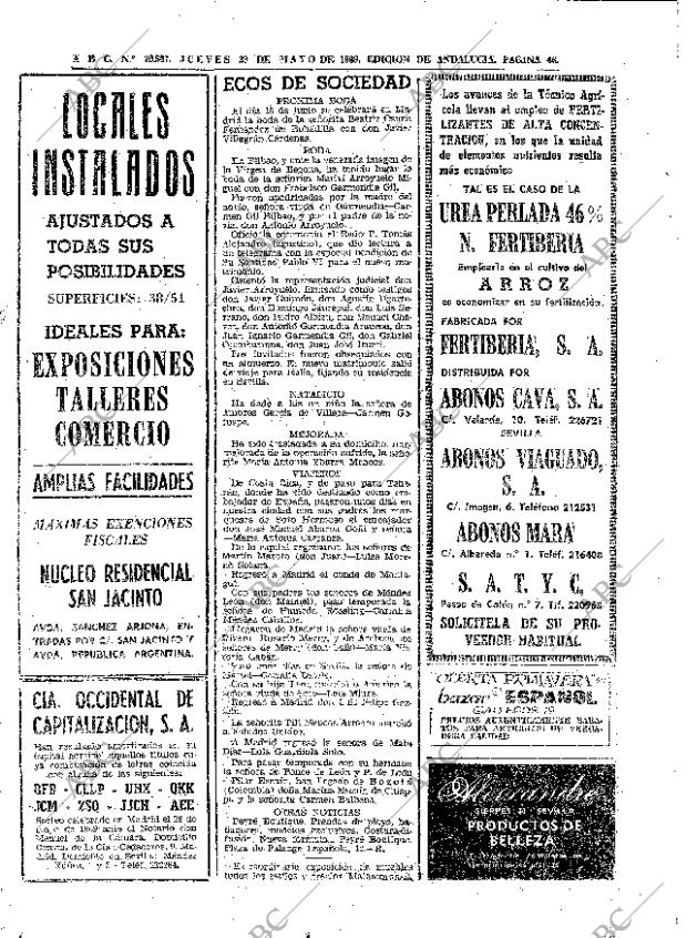 ABC SEVILLA 29-05-1969 página 46