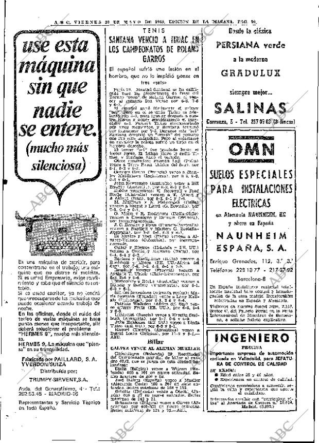 ABC MADRID 30-05-1969 página 84