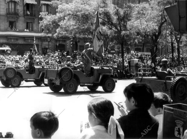 La infantería en el desfile de la victoria de 1969