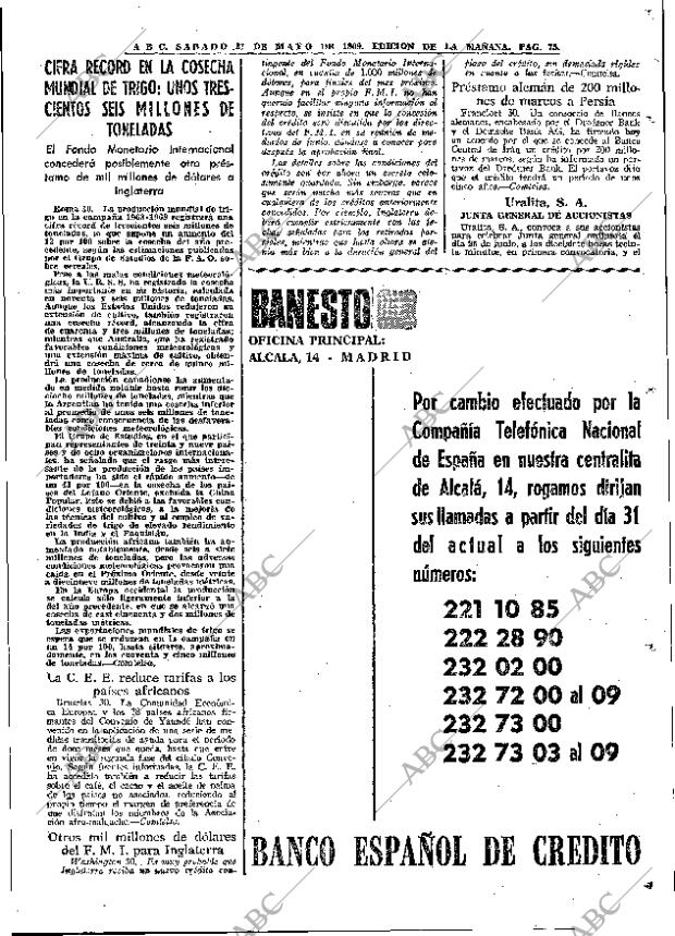 ABC MADRID 31-05-1969 página 101