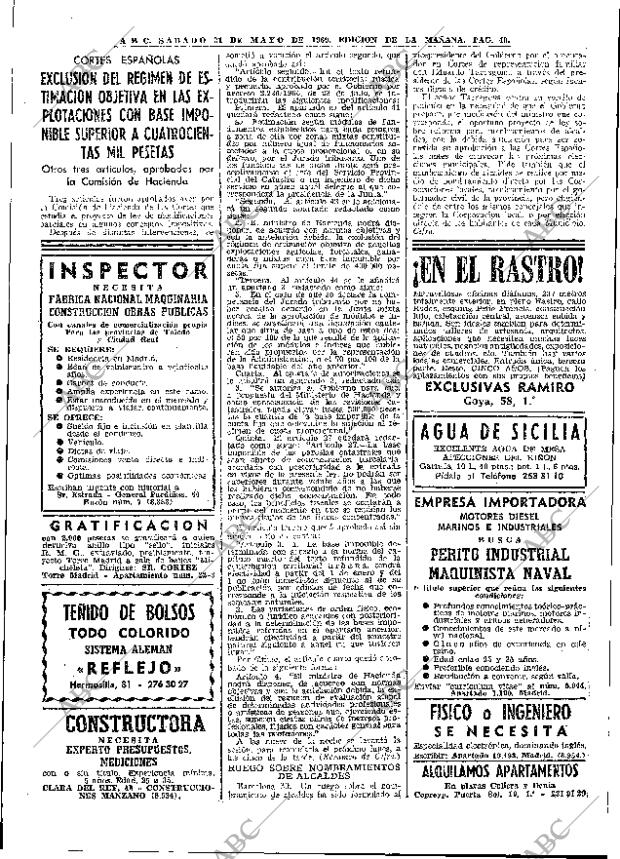 ABC MADRID 31-05-1969 página 66