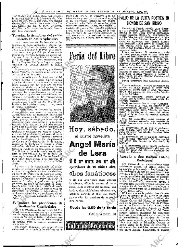 ABC MADRID 31-05-1969 página 85