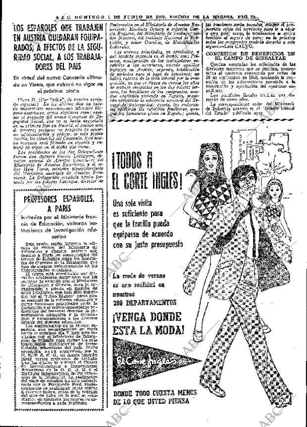 ABC MADRID 01-06-1969 página 29