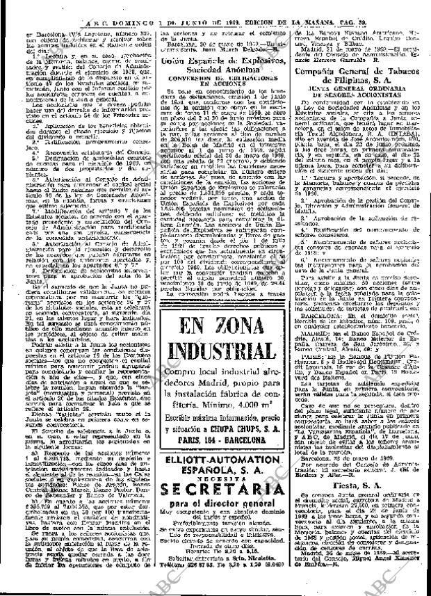 ABC MADRID 01-06-1969 página 59