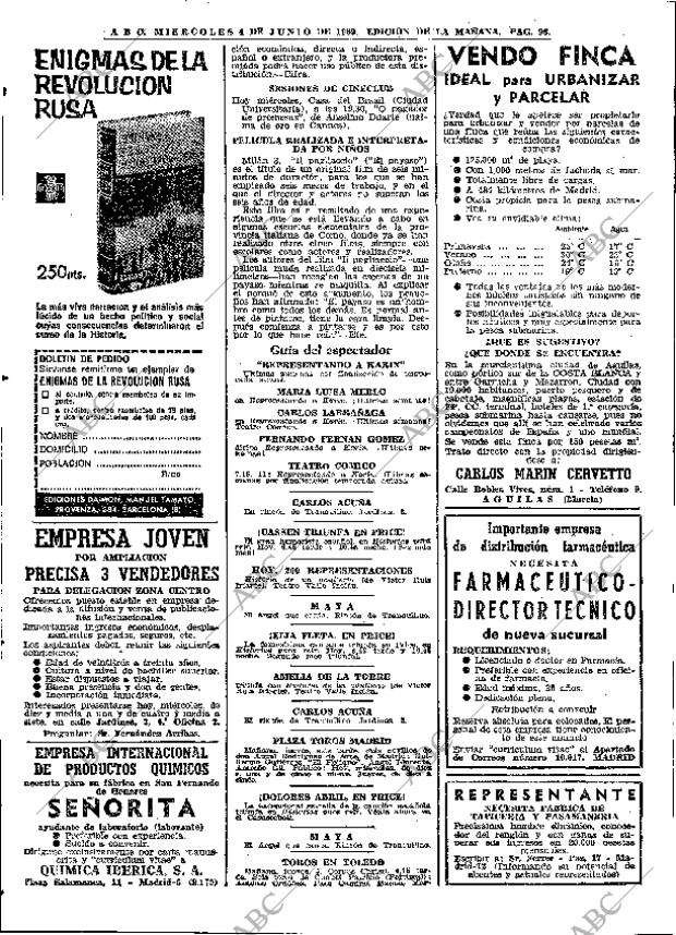 ABC MADRID 04-06-1969 página 96