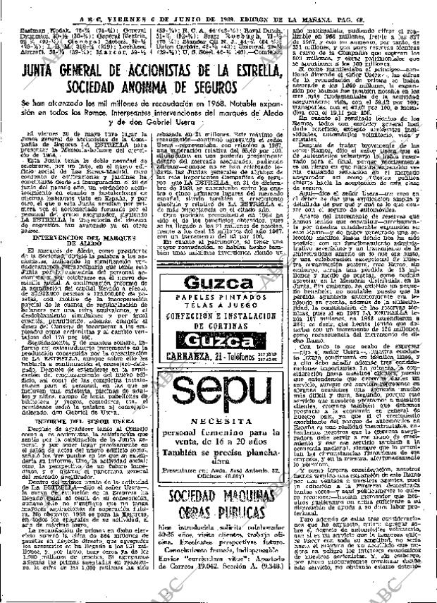 ABC MADRID 06-06-1969 página 68