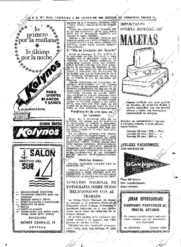 ABC SEVILLA 06-06-1969 página 54