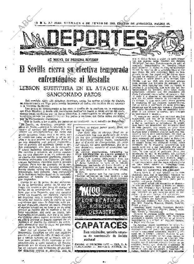 ABC SEVILLA 06-06-1969 página 57