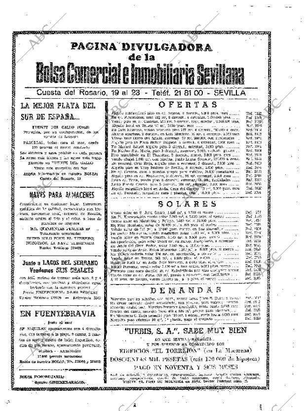ABC SEVILLA 06-06-1969 página 74