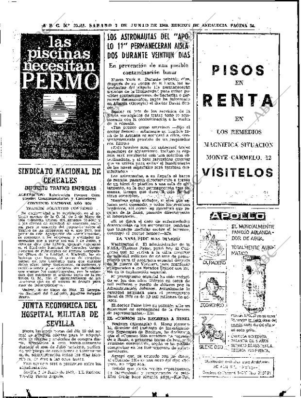 ABC SEVILLA 07-06-1969 página 34
