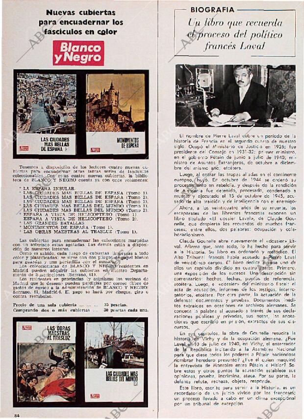 BLANCO Y NEGRO MADRID 07-06-1969 página 84