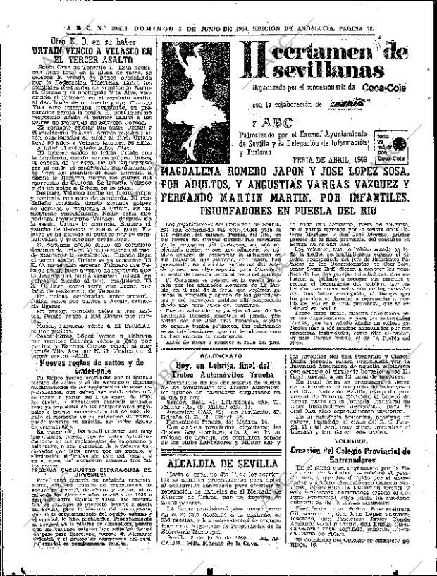 ABC SEVILLA 08-06-1969 página 70