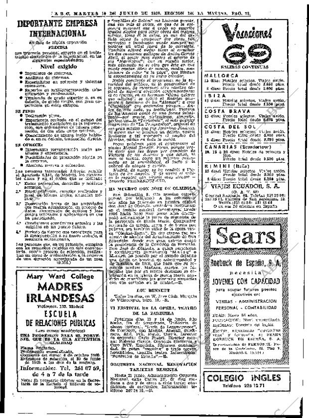 ABC MADRID 10-06-1969 página 78