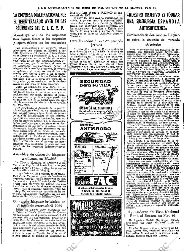 ABC MADRID 11-06-1969 página 69