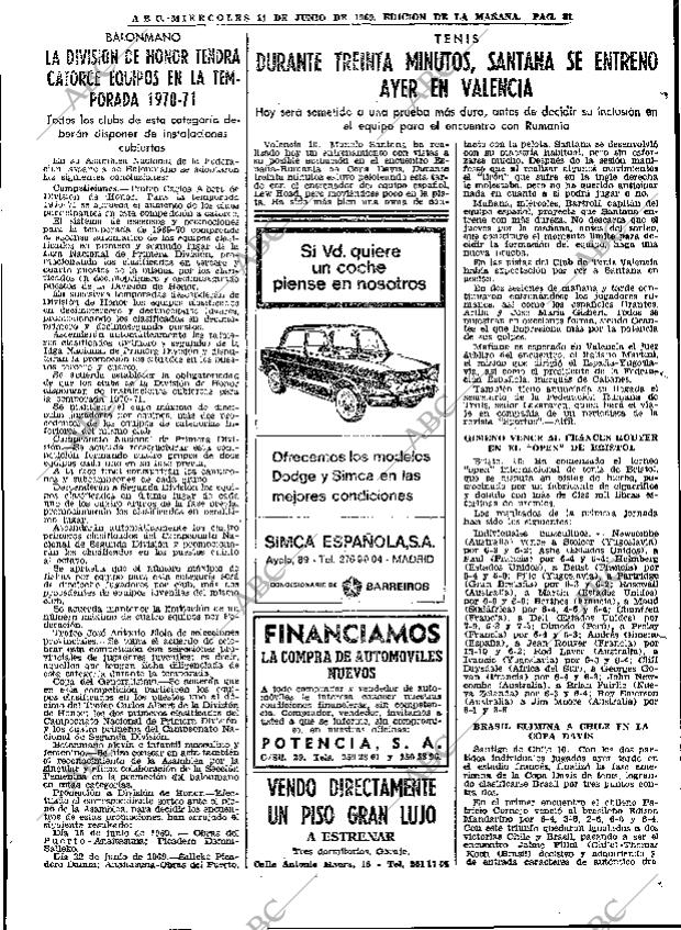 ABC MADRID 11-06-1969 página 81