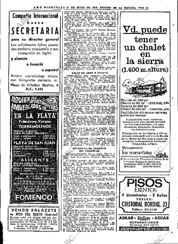 ABC MADRID 11-06-1969 página 93