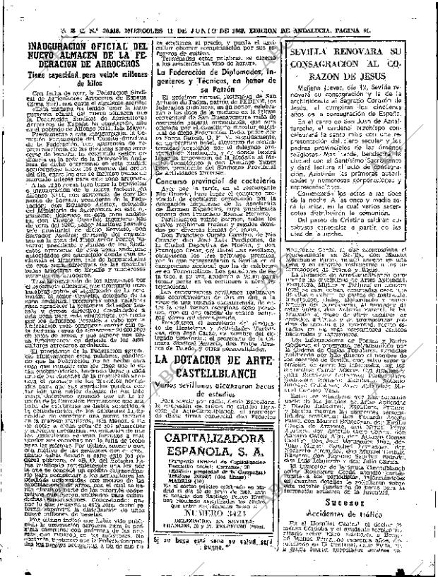 ABC SEVILLA 11-06-1969 página 61