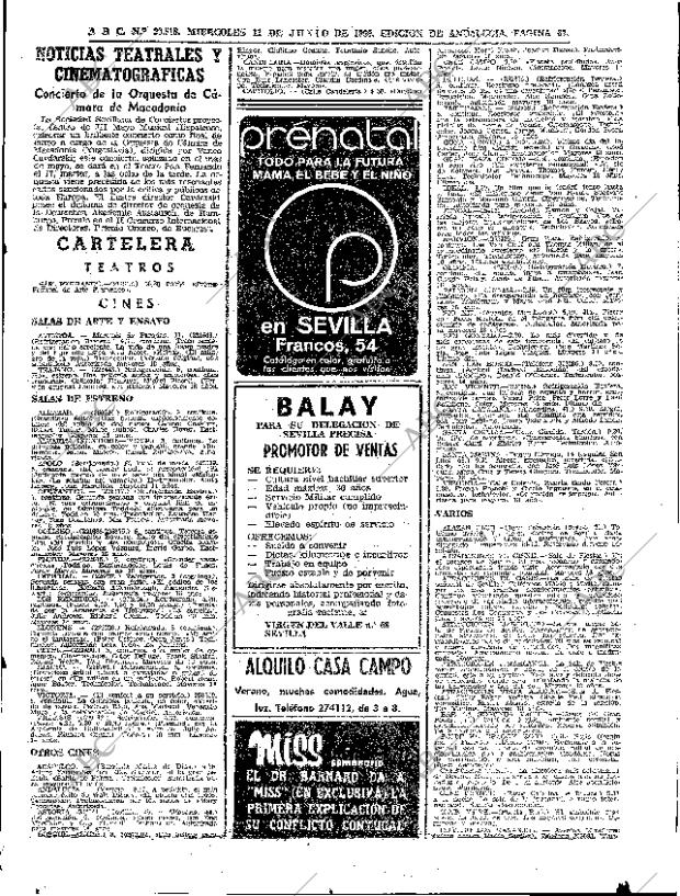 ABC SEVILLA 11-06-1969 página 67