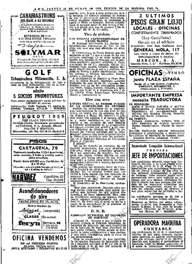 ABC MADRID 12-06-1969 página 74