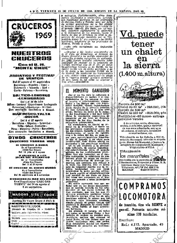 ABC MADRID 13-06-1969 página 68