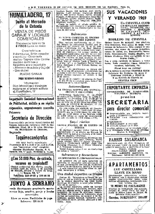 ABC MADRID 13-06-1969 página 84