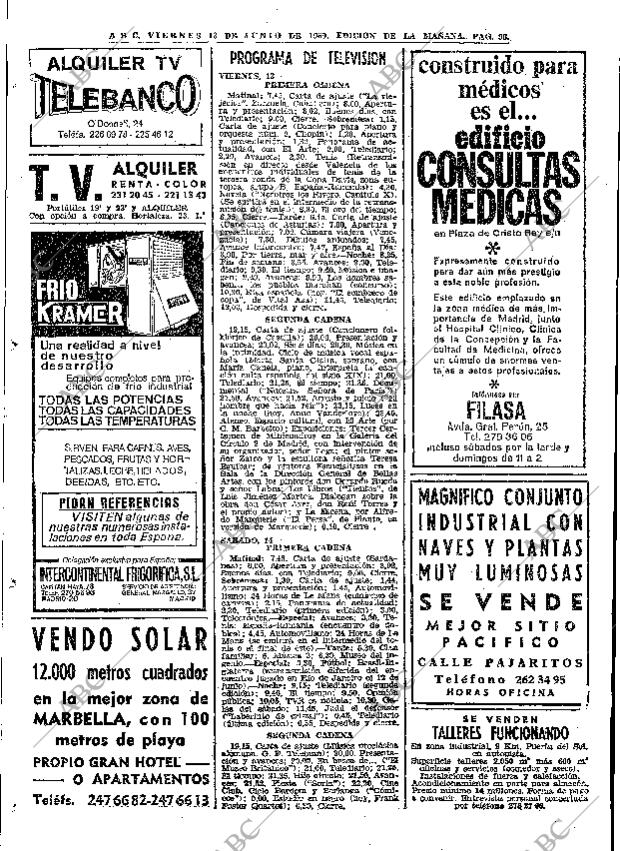 ABC MADRID 13-06-1969 página 98