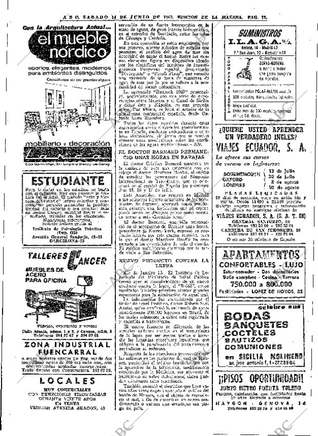 ABC MADRID 14-06-1969 página 72