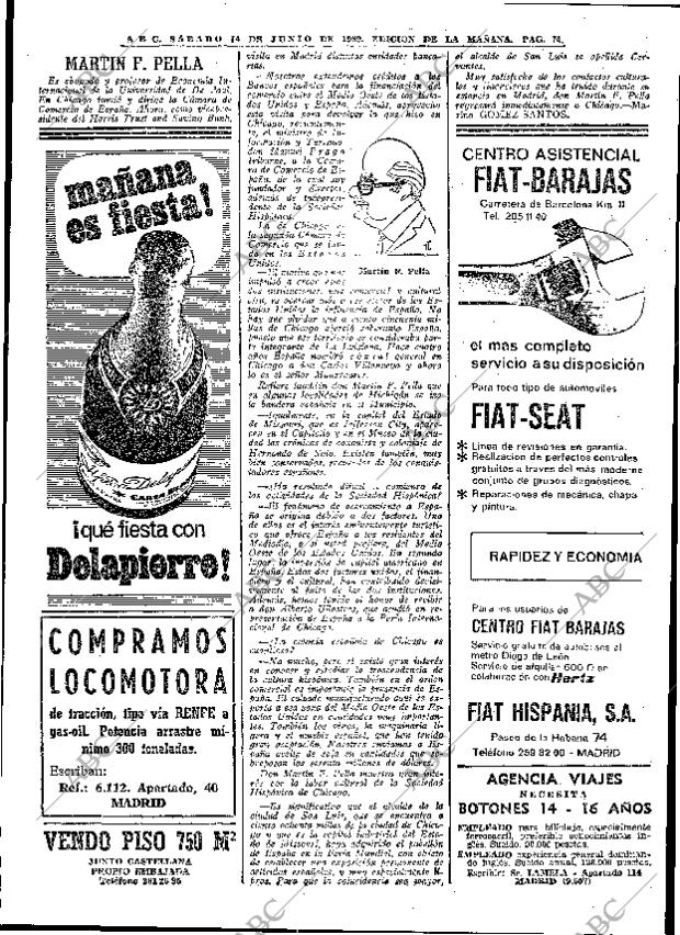 ABC MADRID 14-06-1969 página 74