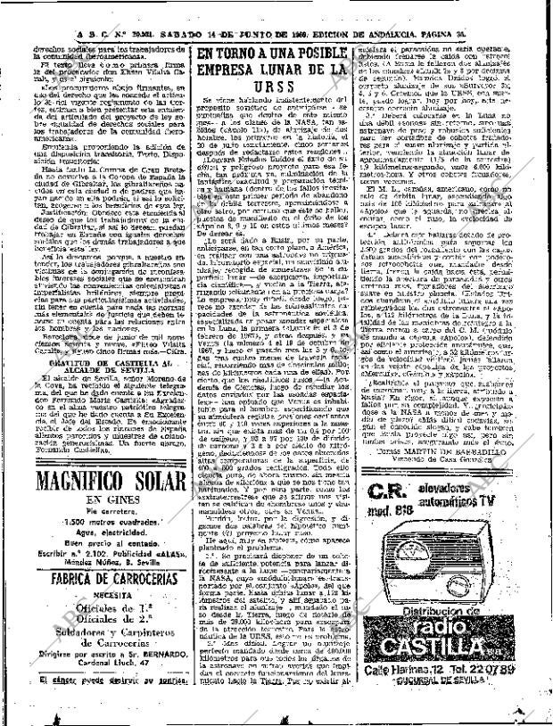 ABC SEVILLA 14-06-1969 página 36