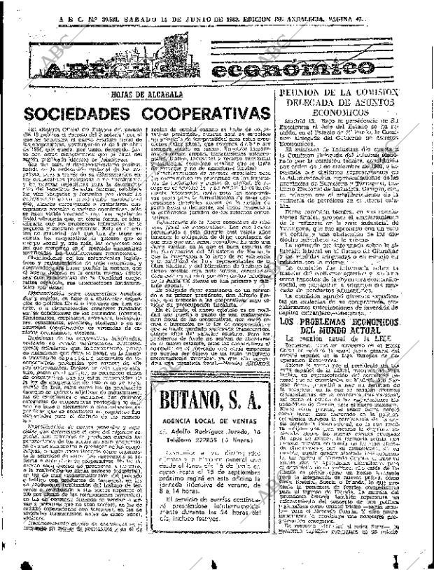 ABC SEVILLA 14-06-1969 página 45