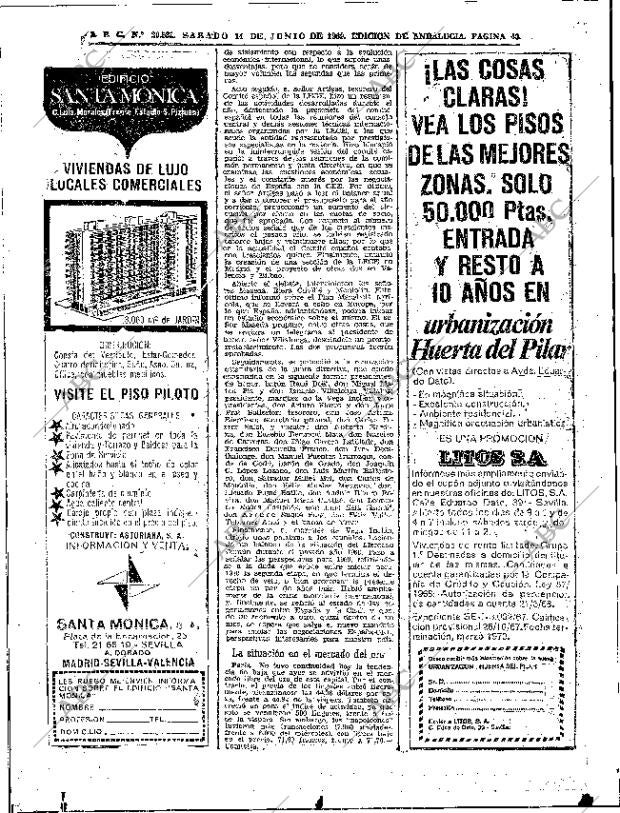 ABC SEVILLA 14-06-1969 página 46