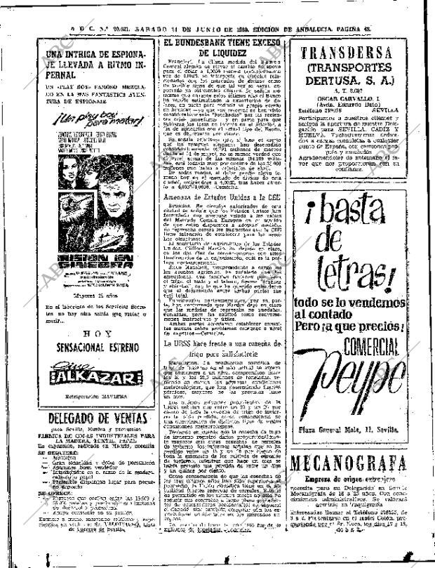 ABC SEVILLA 14-06-1969 página 48